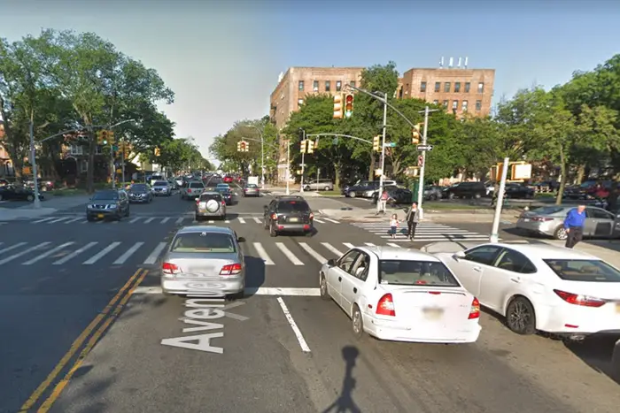 The intersection where a cyclist was killed